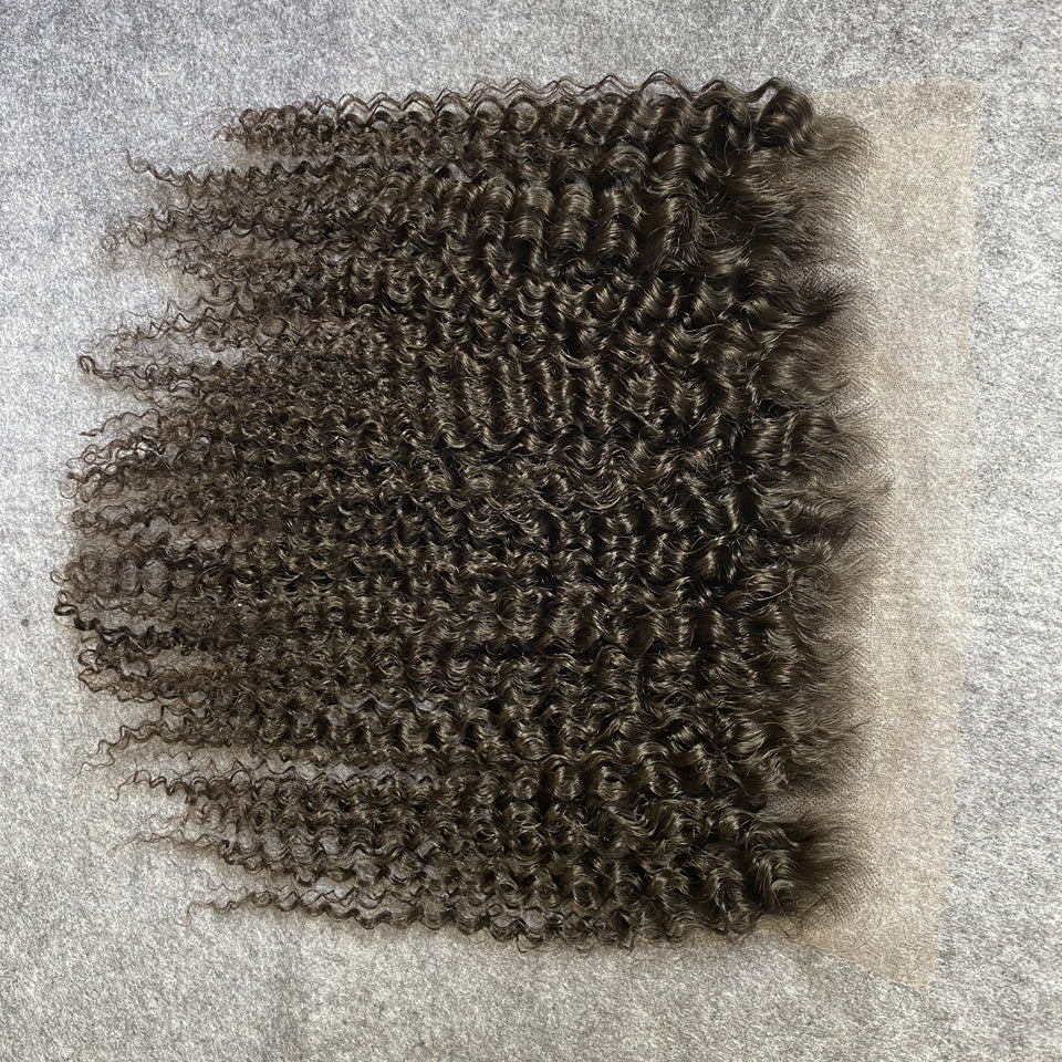 Curly Real Invisible HD Lace 13x6 9x6 Melt Skins Pre Plucked Lace Closure 100% Virgin Human Raw Hair 13x4 7x7 HD Lace Frontal