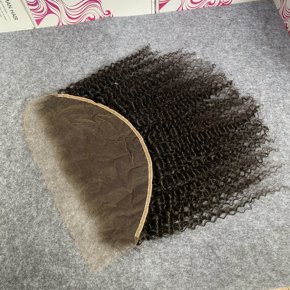 Curly Real Invisible HD Lace 13x6 9x6 Melt Skins Pre Plucked Lace Closure 100% Virgin Human Raw Hair 13x4 7x7 HD Lace Frontal