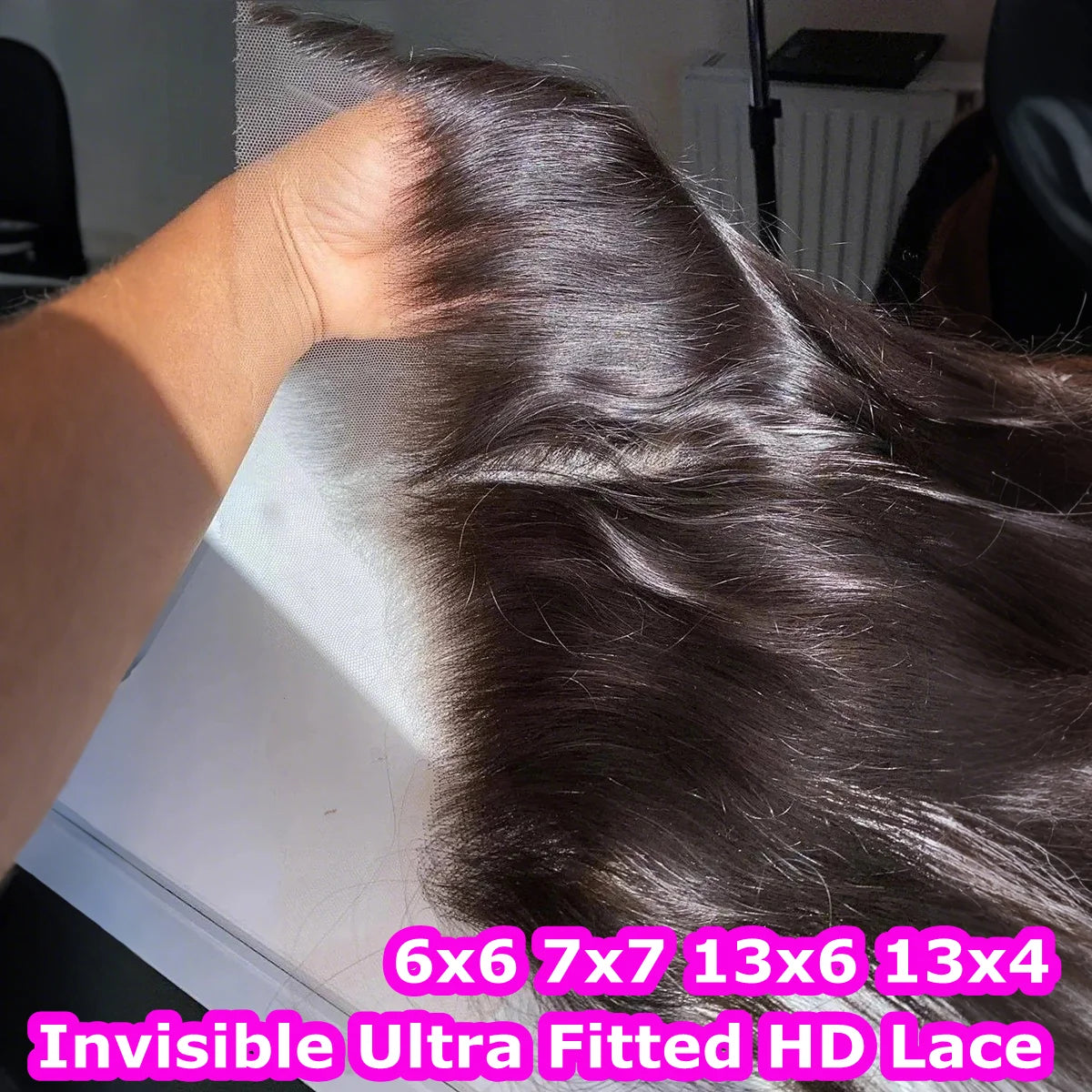 Straight Hair 13x4 SKINLIKE HD Lace Frontal Melt Skins Pre plucked Human Hair Natural Hair Line 7x7 Lace Closure With Baby Hair