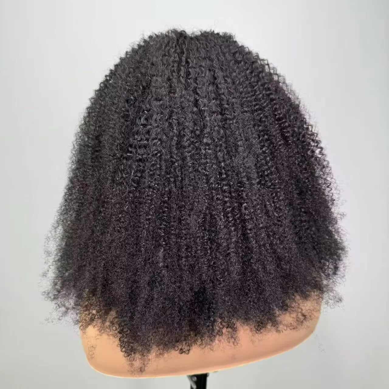 4C Kinky Edges Mongolian Afro Kinky Curly Wig 13x6 HD Lace Frontal Human Hair Wigs Human Hair Curly 5x5 HD Lace Closure Wig