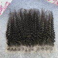 HD Full Lace Frontal Only Curly Edges Baby Hair Deep Curly 13x6 Invisiable Melt Skins PrePlucked 7x7 HD Lace Closure Human Hair