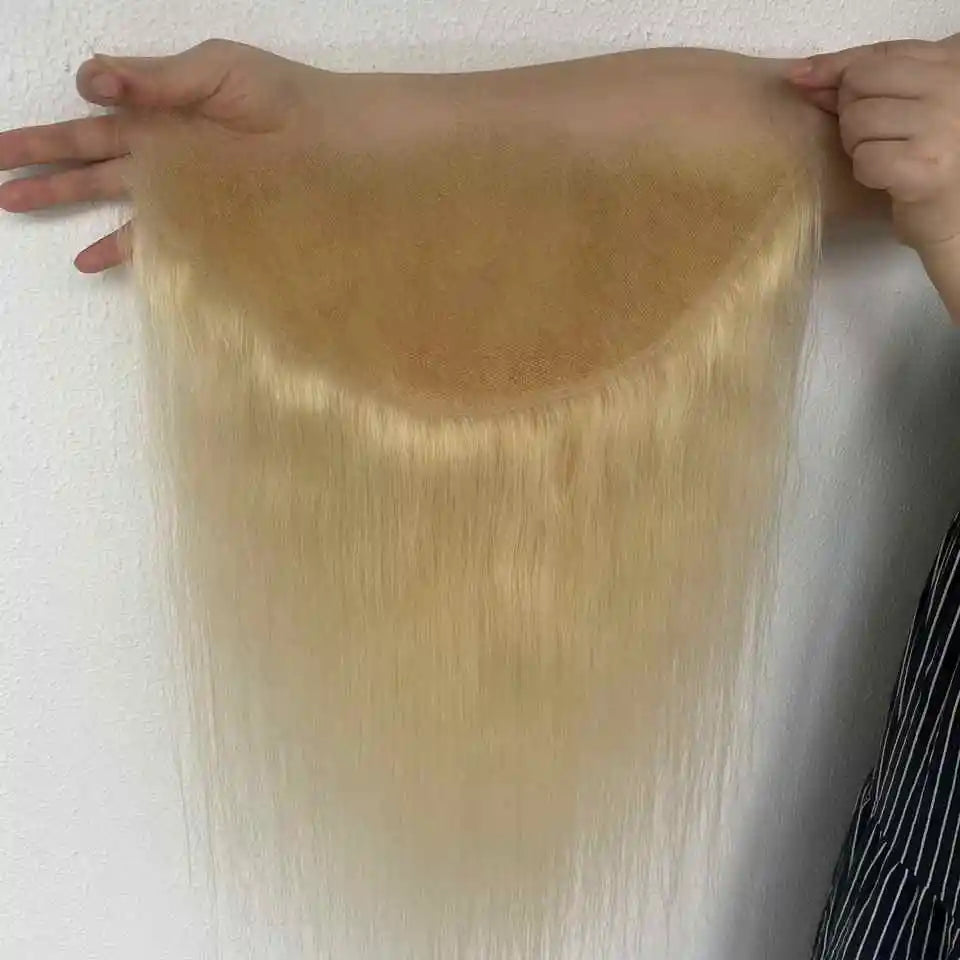 Invisible Real HD Lace 613 Blonde 13x6 Lace Frontal Straight 7x7 5x5 Lace Closure Baby Hair Pre Everything Brazilian Remy Hair