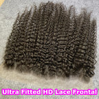 Curly Real Invisible HD Lace 13x6 9x6 Melt Skins Pre Plucked Lace Closure 100% Virgin Human Raw Hair 13x4 7x7 HD Lace Frontal