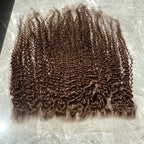 Chocolate Brown 13x6 Invisible HD Lace Frontal Kinky Curly Melt Skin Pre Plucked 9×6 Closure Ear to Ear Brazilian Human Hair