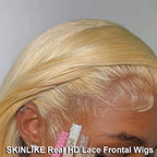 Invisible Real HD Lace 613 Blonde 13x6 Lace Frontal Straight 7x7 5x5 Lace Closure Baby Hair Pre Everything Brazilian Remy Hair