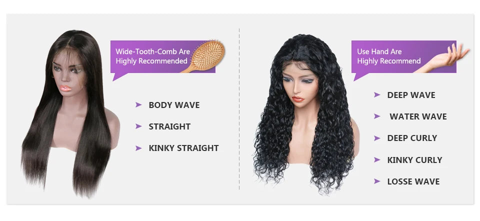 4C Kinky Edges Hairline Curly Baby Hair Invisible HD Lace 13X6 Kinky Straight Lace Frontal Wig Human Hair Yaki Straight Lace Wig