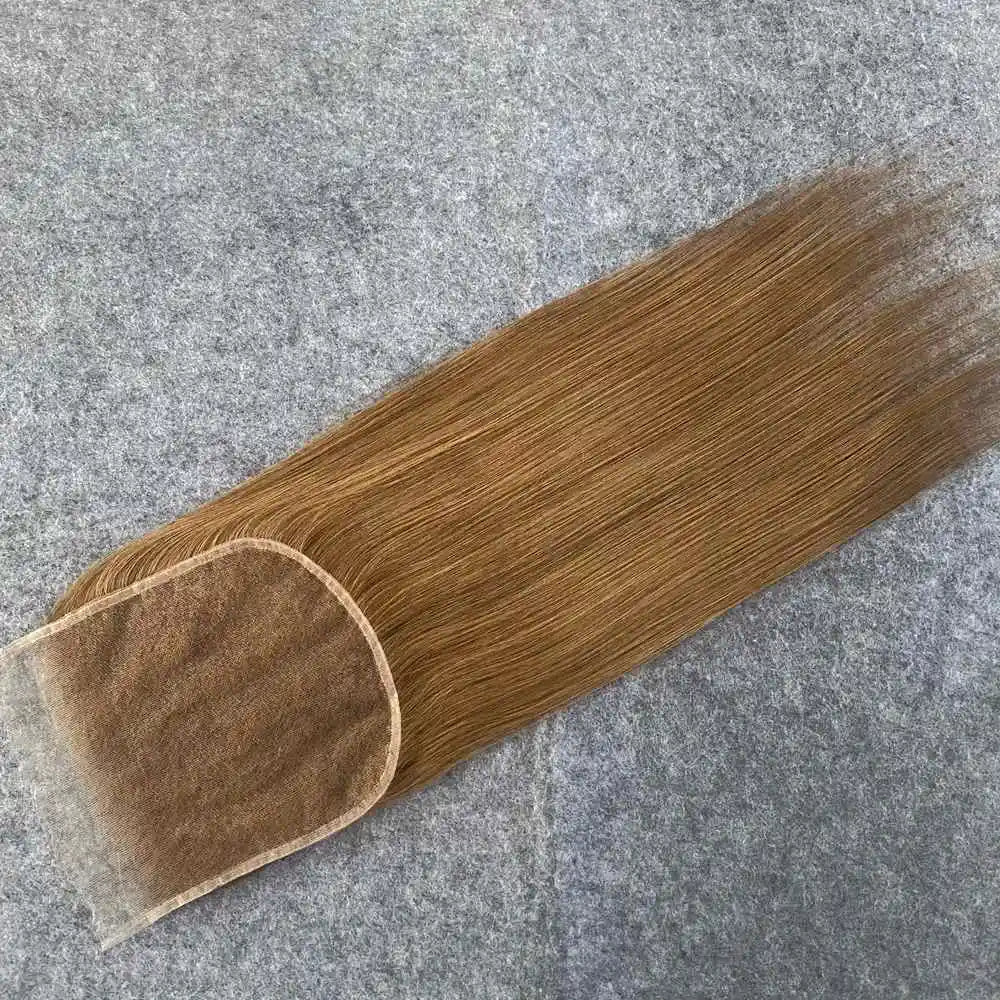 13x4 13x6 HD Lace Frontal Only Melt Skins #27 Honey Blonde Brazilian Remy Straight Human Hair 5x5 6x6 HD Lace Closure PrePlucked