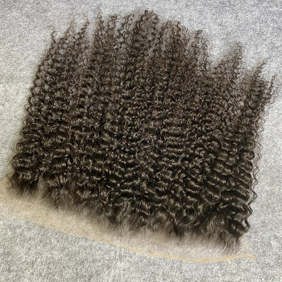 Curly Real Invisible HD Lace 13x6 9x6 Melt Skins Pre Plucked Lace Closure 100% Virgin Human Raw Hair 13x4 7x7 HD Lace Frontal