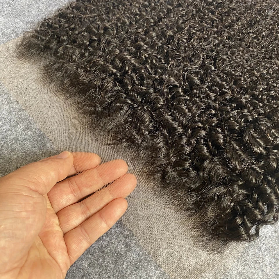 Curly Real Invisible HD Lace 13x6 9x6 Melt Skins Pre Plucked Lace Closure 100% Virgin Human Raw Hair 13x4 7x7 HD Lace Frontal