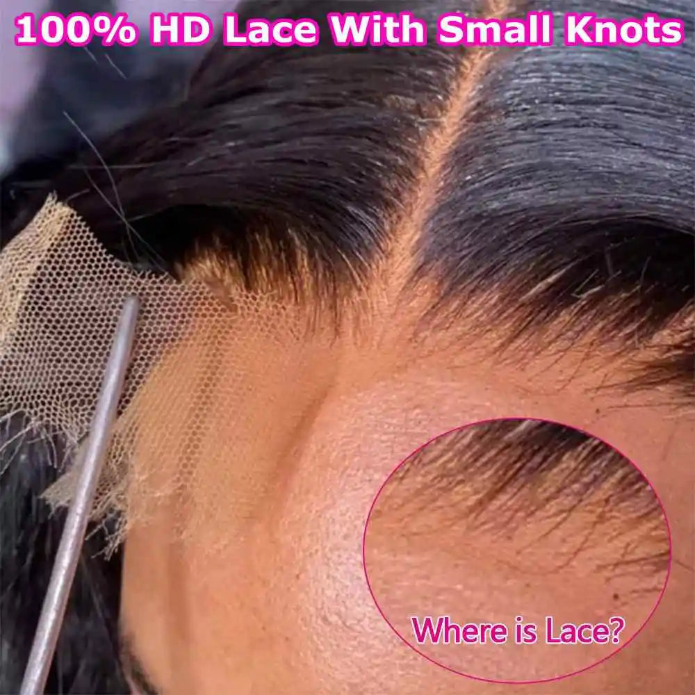 Straight Hair 13x4 SKINLIKE HD Lace Frontal Melt Skins Pre plucked Human Hair Natural Hair Line 7x7 Lace Closure With Baby Hair