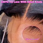 Straight Hair 13x4 SKINLIKE HD Lace Frontal Melt Skins Pre plucked Human Hair Natural Hair Line 7x7 Lace Closure With Baby Hair