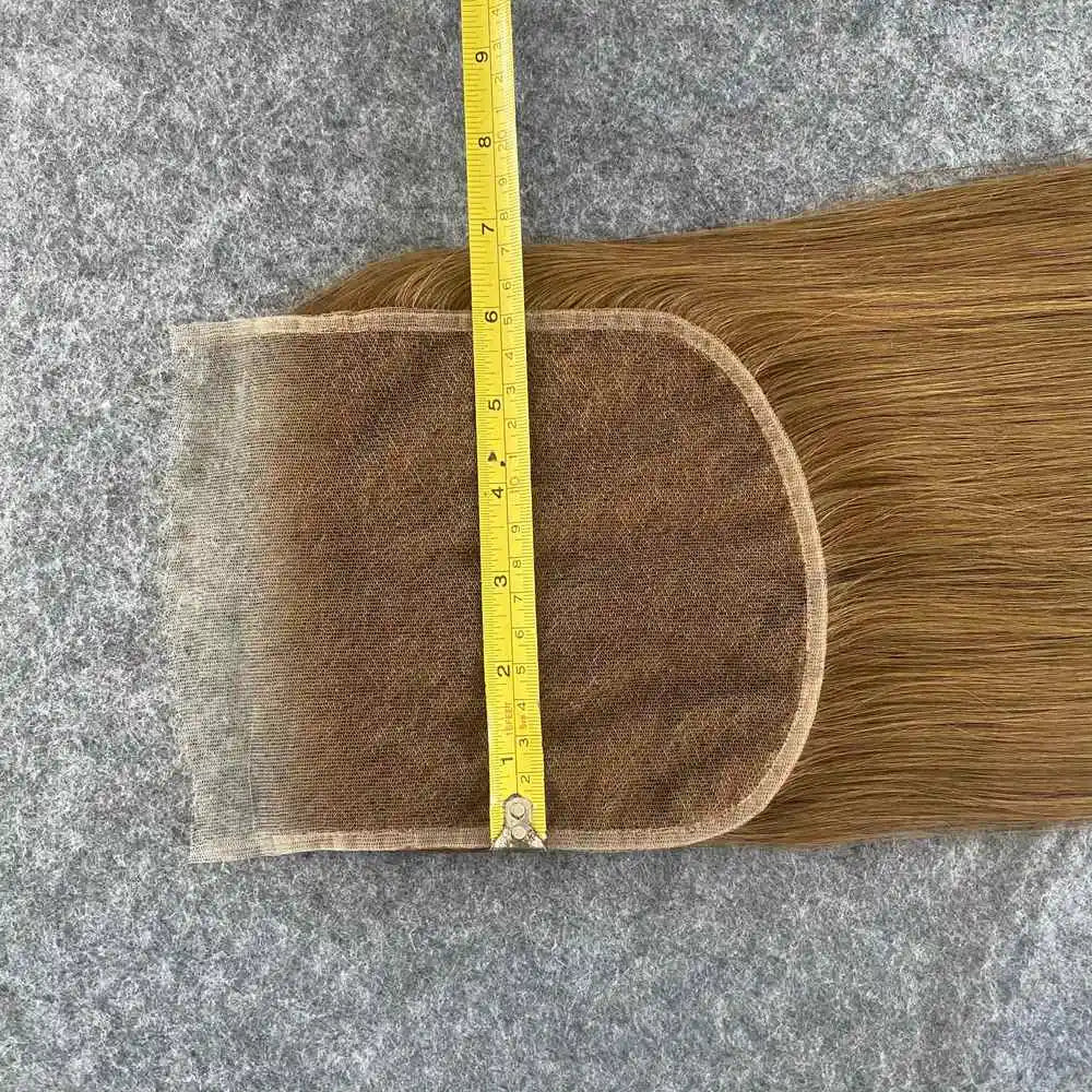 13x4 13x6 HD Lace Frontal Only Melt Skins #27 Honey Blonde Brazilian Remy Straight Human Hair 5x5 6x6 HD Lace Closure PrePlucked